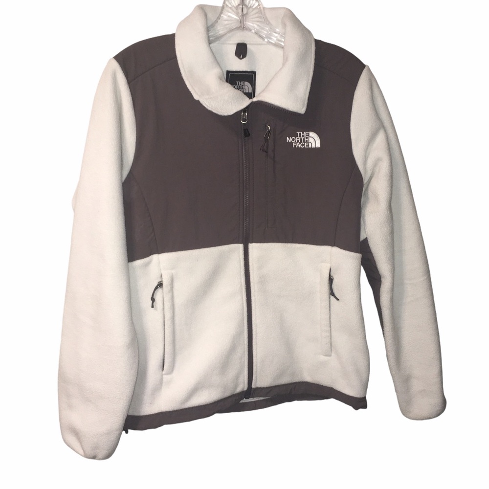 The North Face Brown and White Jacket